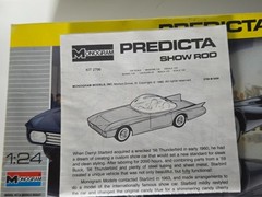 Monogram Predicta 1/24 Scale Futuristic Car Model Kit Partially Assembled