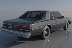 ABS-LIKE RESIN 3D PRINTED 1/25 1977 CHEVY IMPALA 2DR COUPE KIT