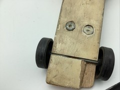 Lot of 2 Vintage Pinewood Derby Race Cars for Parts or Repair Cub Scout Free S/H