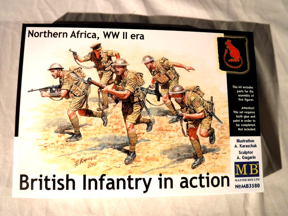 1/35 Master Box 5 Desert Rats British Infantry N. Africa WWII # 3580