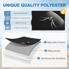 Dash Cover for Ford Maverick 2022 2023 2024 2025 2026 Dashboard Mat Black