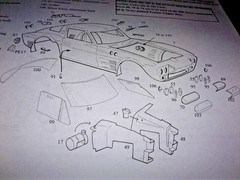 GRAND SPORT CORVETTE BODY,PHOTO ETCHED & DETAIL KIT,DECALS ,INTERIOR,GLASS,TRIM