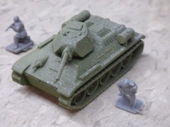 MIR / Roco Minitank Compatible WWII Russian T-34/76 & Airfix Soldiers Lot#7416B©