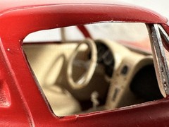1/24 Scale Nicely Built 1963 Chevrolet CORVETTE Split Window RED Coupe Model Kit