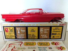 **RARE ORIGINAL VINTAGE AMT CRAFTSMAN KIT 1960 PONTIAC BONNEVILLE HT **COMPLETE!
