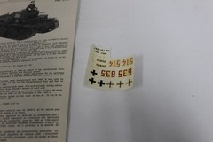 ITALERI GERMAN TANK PZKPFW 38 Model Kit 1/35 Scale No 212 ~ Vintage Italy MD376