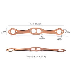 Creative.C SBC Header Gaskets, Oval Port Copper Exhaust Manifold Gaskets…