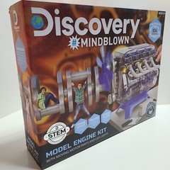 Discovery #Mindblown Model Engine Kit with Moving Parts and LED Lights.