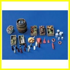 1/35 Scale Die-Cast Resin Model Assembled Kit Food & Drink Supplies Scene Mod…
