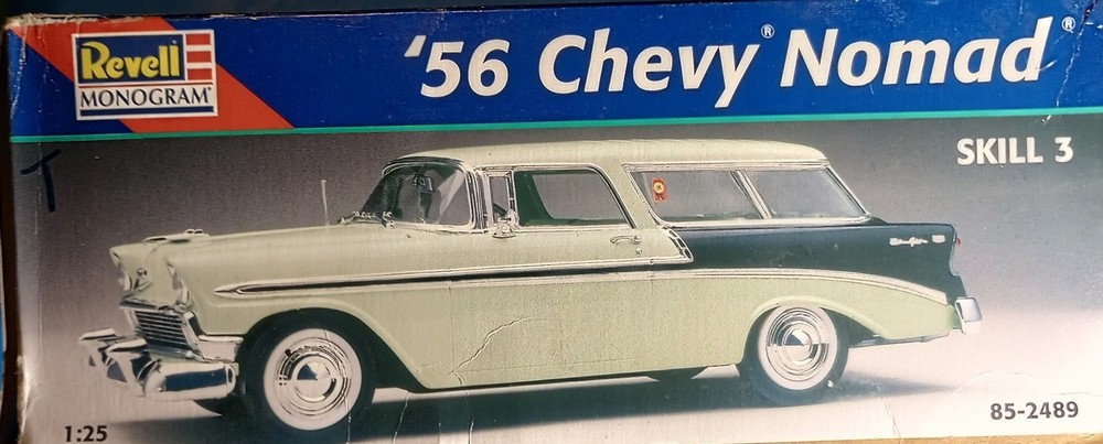 56 CHEVY NOMAD – INTERIOR BASE n DOOR PANELS – REVELL – MODEL CAR KIT PARTS LOT