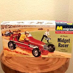 Monogram All-Plastic Midget Racer Model Kit.