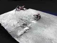 1/35 Scale WWII Diorama Display Base Military Model Terrain Scenic Scene
