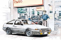 Aoshima 1/32 THE SNAP KIT SERIES No.CM1 Initial D Takumi’s Hachiroku AE86