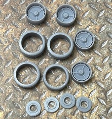 Resin 21/20-inch “1964 Impala” Wheels and Tires 1/24 1/25 scale