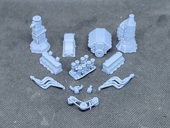 572 BBC ITB model engine resin 3D printed 1:24-1:8 scale
