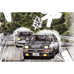 Aoshima: 1/24 Initial D – Takumi Fujiwara AE86 Trueno Comics Vol. 37 Scale Model
