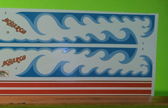 Drag Boat Decal Sheet 1975 Chevy Van Aquarod Race Team 1/25 AMT Custom Graphics