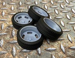 Resin 21/20 Inch “5 Five Slot” Model car Wheels and Tires 1/24 1/25 scale