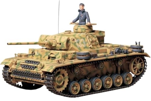 Tamiya 1/35 No. 215 German Army Panzer III Ausf. L Plastic Model 35215 NEW