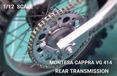Decalcas 1/12 Scale Detail-Up Generic Motorcycle Chain/Sprocket Set # DCL-PAR120
