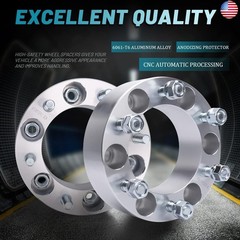 IRONTEK 6×139.7mm/6×5.5 Wheel Spacer (2in, M12x1.5 Stud, 108mm Hub Bore) for