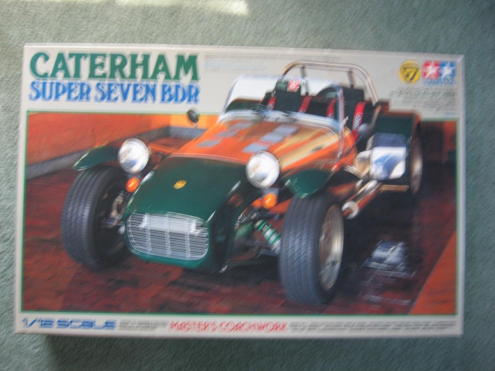 TAMIYA 1/12 SCALE–CATERHAM SUPER SEVEN BDR–NEVER OUT OF ITS BOX –$34.99 SHIP