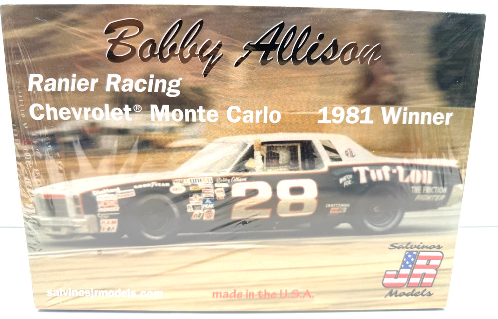 Salvino’s 1:25 #28 Bobby Allison’s Tuf-Lon Monte Carlo 1981 Winner Sealed Model