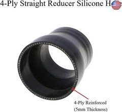 YSIL 3? to 3.5? Reducer Coupler Silicone Hose 4-Ply Reinforced Straight Turbo