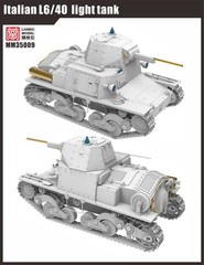 Heavy& Lanmo MM35009+NM3502 1/35 Italian L6/40 Light Tank Kit w/Interior Upgrade
