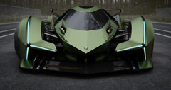Lamborghini 1:18Race Car12Custom Built Concept Metal Body Model Carousel Green24