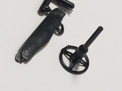 1932 Ford Sedan Delivery DASH & STEERING WHEEL from MPC 1:25 Model Kit 32