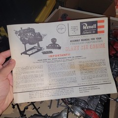 Revell Slant Six Motorized Engine 1/4 Scale Model Kit H-1553 1961 Chrysler