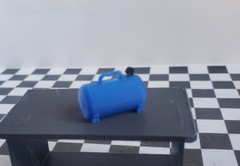 Red Tool Box Workbench Oil Pan Gas Air Compressor 1/24 1/25 Scale Garage Diorama