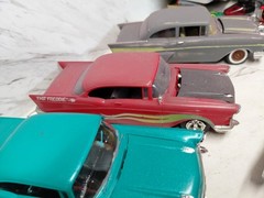 Model Junkyard/parts Plastic Custom Vintage Car Lot Of 11 Custom 55-57 Chevy
