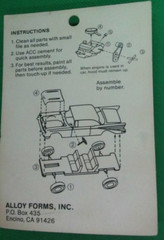 Alloy Forms / SS Ltd. HO #2008 Chevy Bel Air Sport Coup, 1957 Unpainted Kit