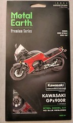 Metal Earth Kawasaki GPz900R 1:19 Scale Steel Model Kit No Glue Required