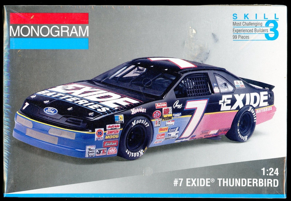 Monogram # 7 Exide Thunderbird 1/24 Scale Model Kit – New in Sealed Box