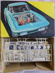 L@@K! **RARE VINTAGE AMT 1967 CORVETTE STING RAY KIT **SEALED BAG *SUPER C@@L!