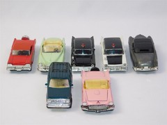 7 Pcs Vintage 1950s American Classic Model Cars Collection