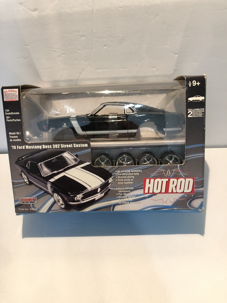 Classic Metal Works Boss 302 Mustang Hot Rod Die-Cast Model 2003 1/24 Sealed