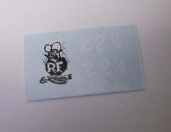 RAT FINK BRM Lotus Slot car figure WATER SLIDE DECAL