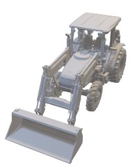 Resin printed Tractor with a Frontend Loader