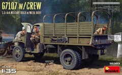 MIA35383 1:35 Miniart G7107 4×4 1.5T Cargo Truck with Metal Body & Crew