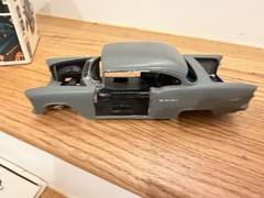 Vintage Revell 55 Chevy Model Kit 1/25 Scale H-1374 , ASIS w/original box