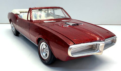 MPC 1:25 1967 Pontiac Firebird Convertible Screw Chassis J Browning Built Model