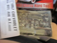 1/25 SCALE MODEL KIT AMT 1957 CHEVY HARD TOP #31543 NIOB