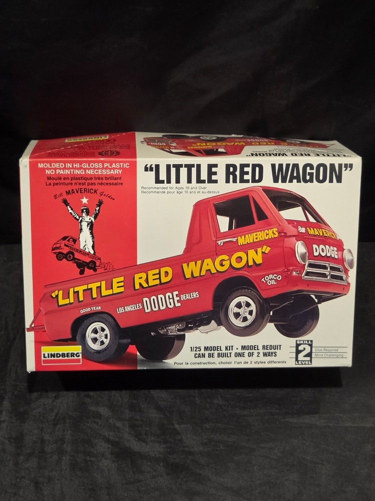Lindberg Little Red Wagon 1/25 Model Kit Skill Level 2 Bill Maverick Golden
