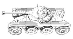 ACE 72459 EBR-75 mod.1951 w/FL-11 turret recon. Vehicle, scale model kit 1/72