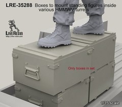 Live Resin 35288 1/35 Boxes for Staying a Figures in Humvee Turret