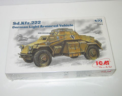 ICM 1/72 20MM WWII German Army Sd.Kfz. 222 Light Armored Vehicle 72411